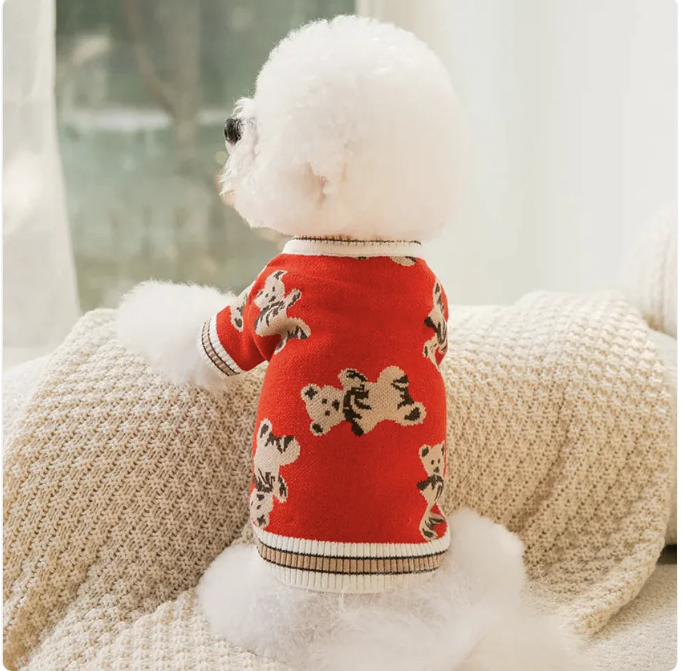 Warm Knitted Sweater for Dogs